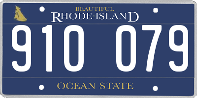 RI license plate 910079