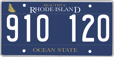 RI license plate 910120
