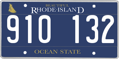RI license plate 910132