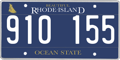 RI license plate 910155