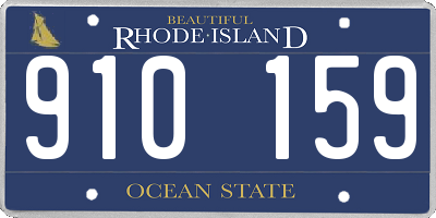 RI license plate 910159