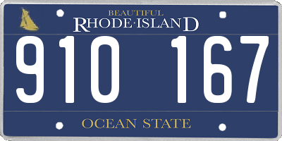 RI license plate 910167