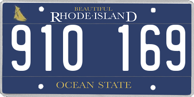 RI license plate 910169