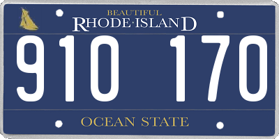 RI license plate 910170