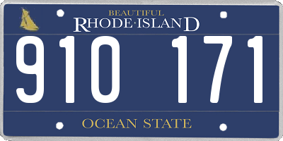 RI license plate 910171