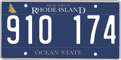 RI license plate 910174