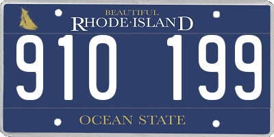 RI license plate 910199