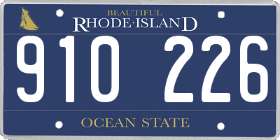 RI license plate 910226