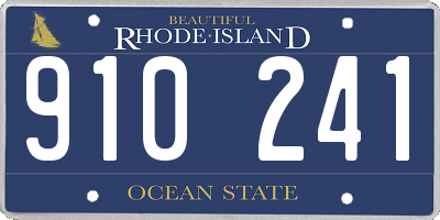 RI license plate 910241