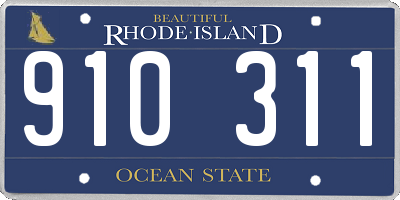 RI license plate 910311