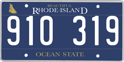 RI license plate 910319