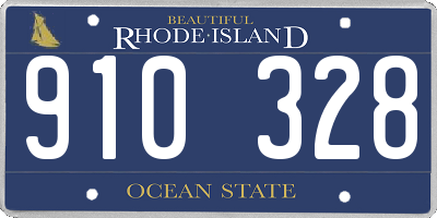 RI license plate 910328