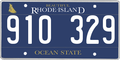 RI license plate 910329