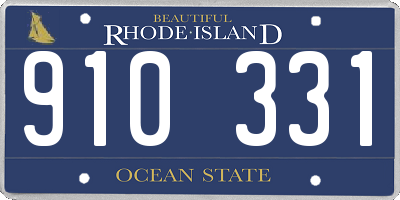 RI license plate 910331