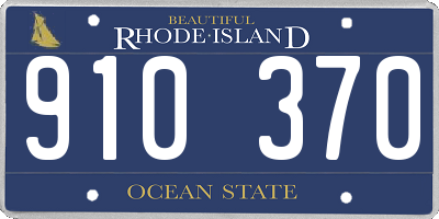 RI license plate 910370