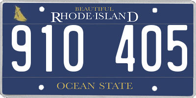RI license plate 910405