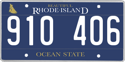 RI license plate 910406