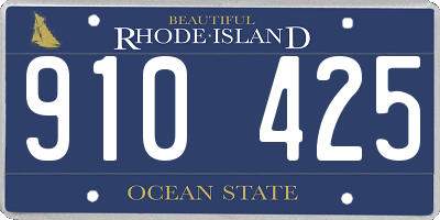 RI license plate 910425