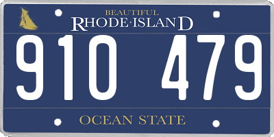 RI license plate 910479