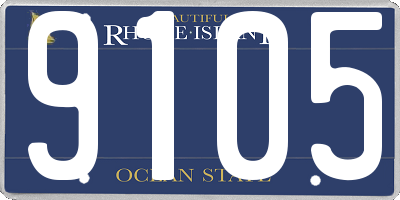 RI license plate 9105