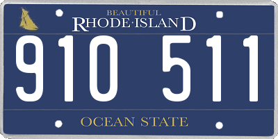 RI license plate 910511