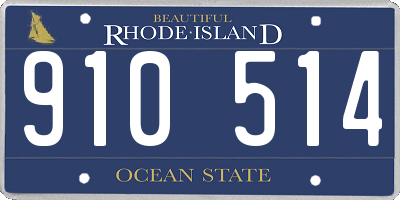 RI license plate 910514