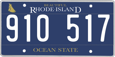 RI license plate 910517