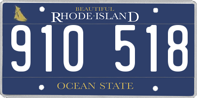 RI license plate 910518