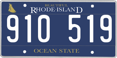 RI license plate 910519