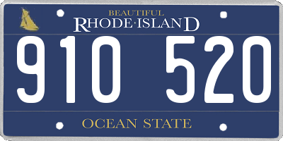 RI license plate 910520