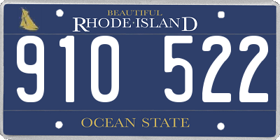 RI license plate 910522