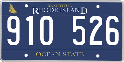 RI license plate 910526