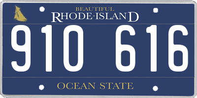 RI license plate 910616
