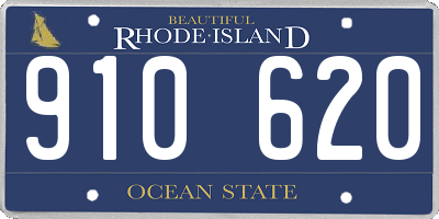 RI license plate 910620