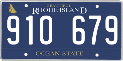 RI license plate 910679
