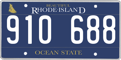 RI license plate 910688