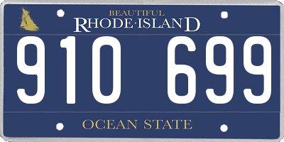 RI license plate 910699