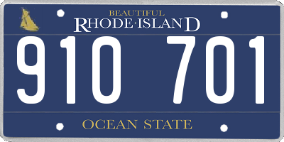 RI license plate 910701