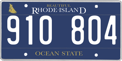 RI license plate 910804