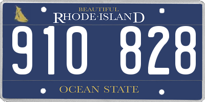 RI license plate 910828