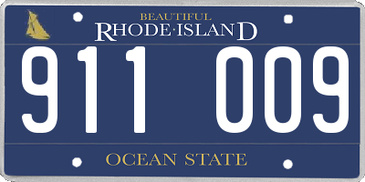 RI license plate 911009