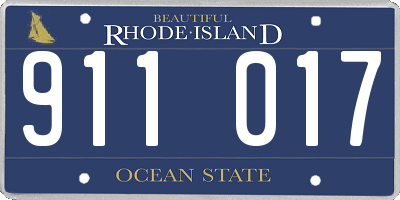 RI license plate 911017