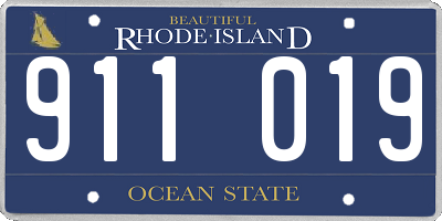 RI license plate 911019