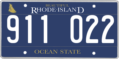 RI license plate 911022