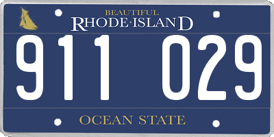 RI license plate 911029