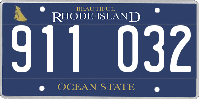 RI license plate 911032