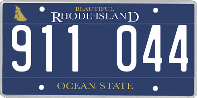 RI license plate 911044