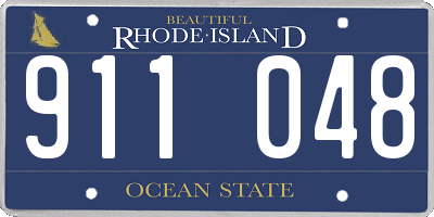 RI license plate 911048