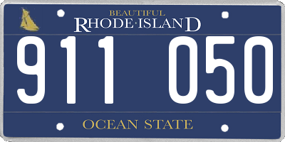 RI license plate 911050