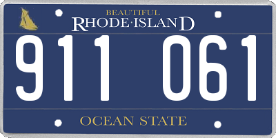 RI license plate 911061